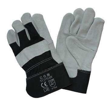 Full Palm Cowhide Split Leder Schutzhand Handschuh mit Ce En388